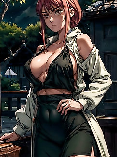 A passionate Japanese woman partially undresses in a series of images