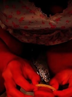 A Khmer girl enjoys some intimate moments with her partner in the bathroom on date night (13th Dec).